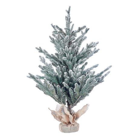 Beliani Albero natalizio innevato en PVC Classico RINGROSE  