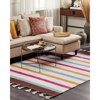 Beliani Tapis en Coton Traditionnel HISARLI  