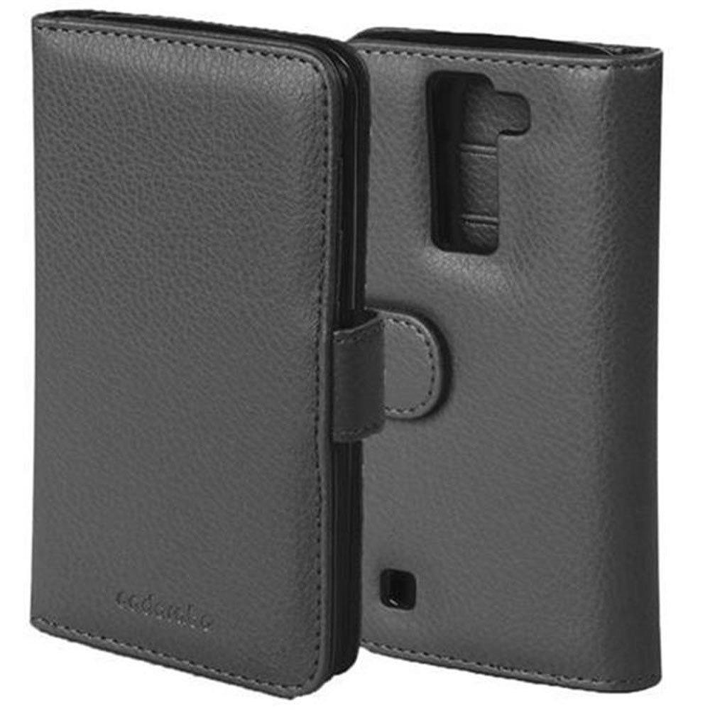 Cadorabo  Housse compatible avec LG K8 2016 - Coque de protection avec fermeture magnétique et 3 emplacements pour cartes 