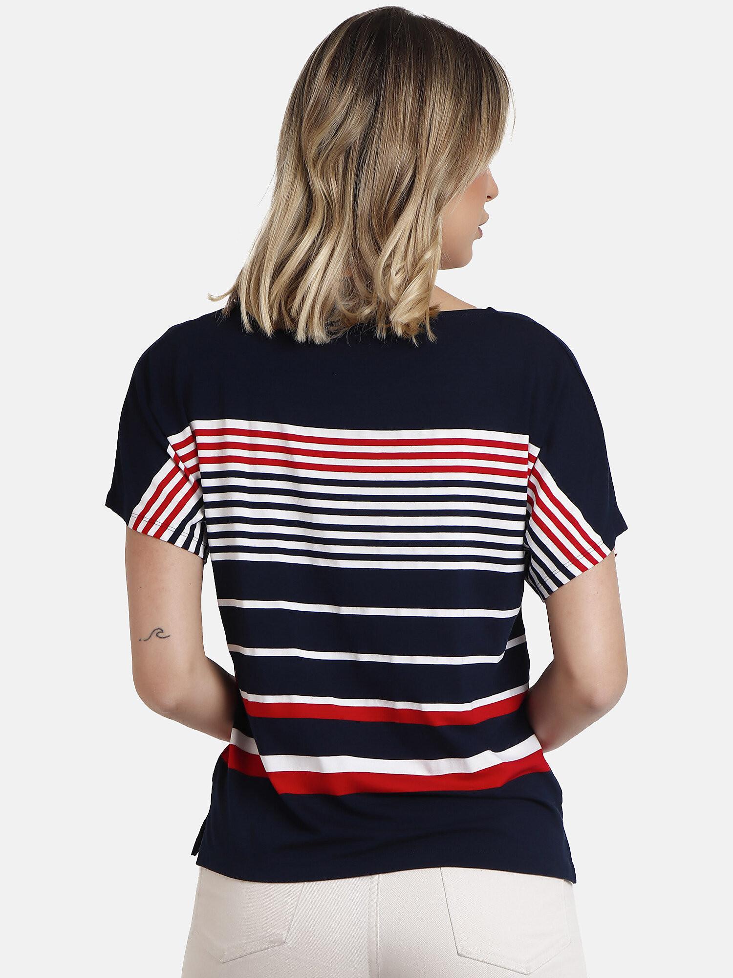 Admas  T-Shirt mit kurzen Ärmeln Navy 