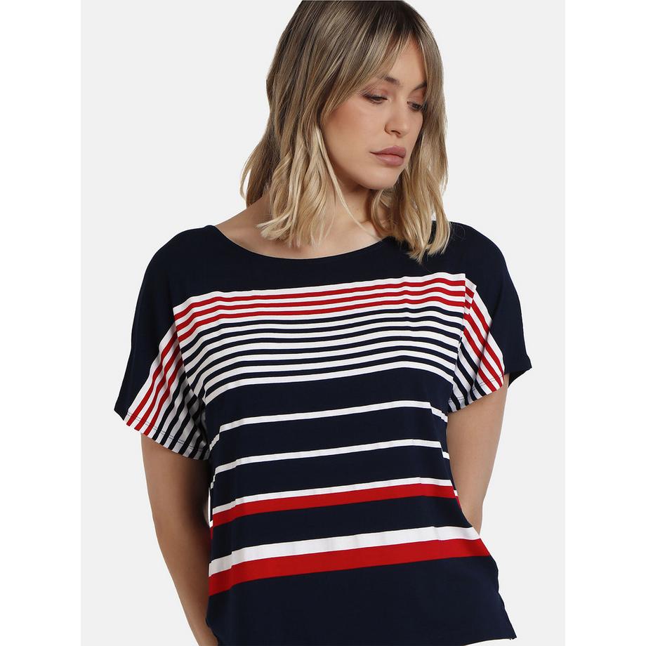 Admas Kurzarm T-Shirt Navy  