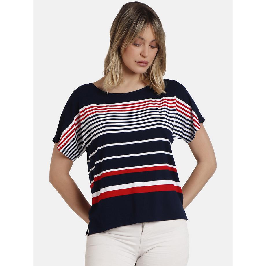 T-Shirt mit kurzen Ärmeln Navy