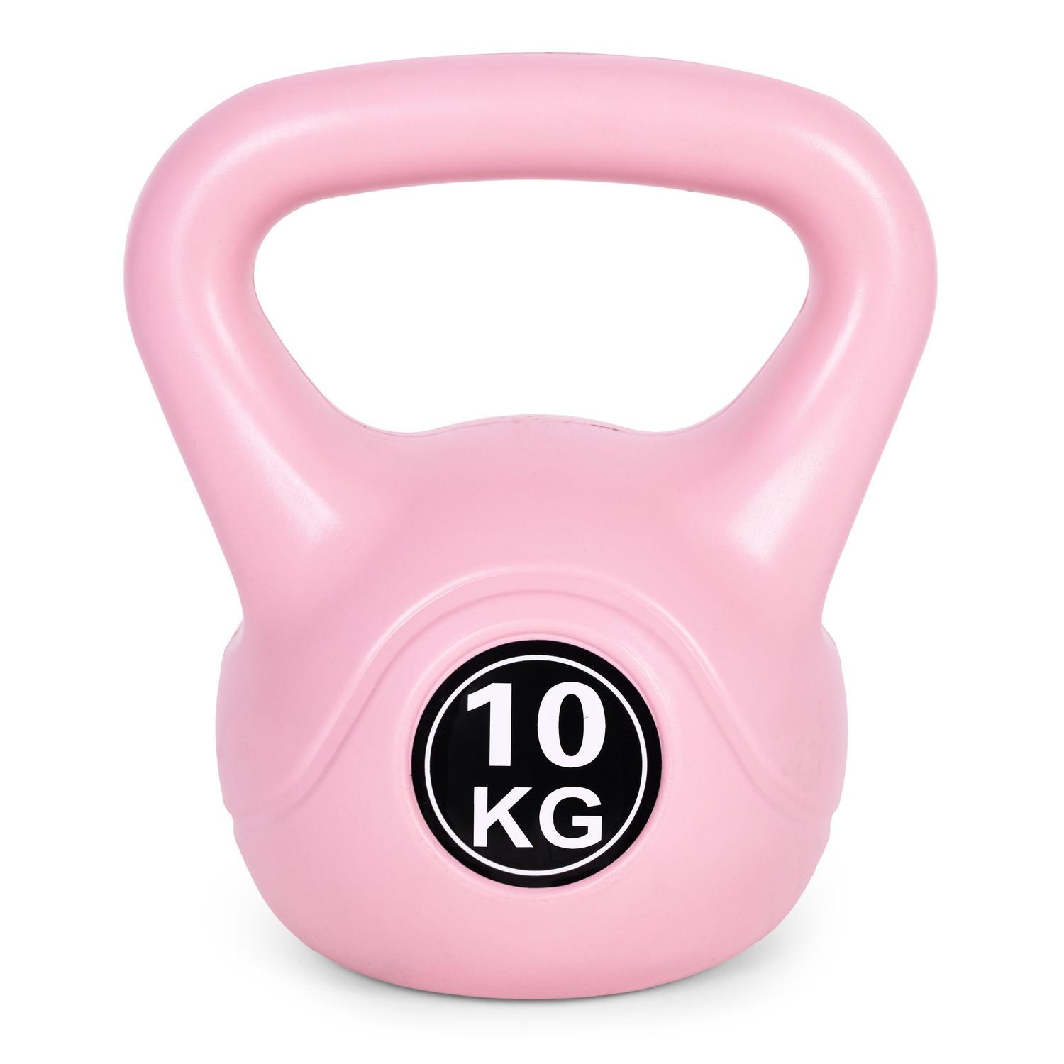 Northix  Kettlebell 10 kg per esercizi, manubri, palla pesi, carico fitness, rosa, ModernHome 