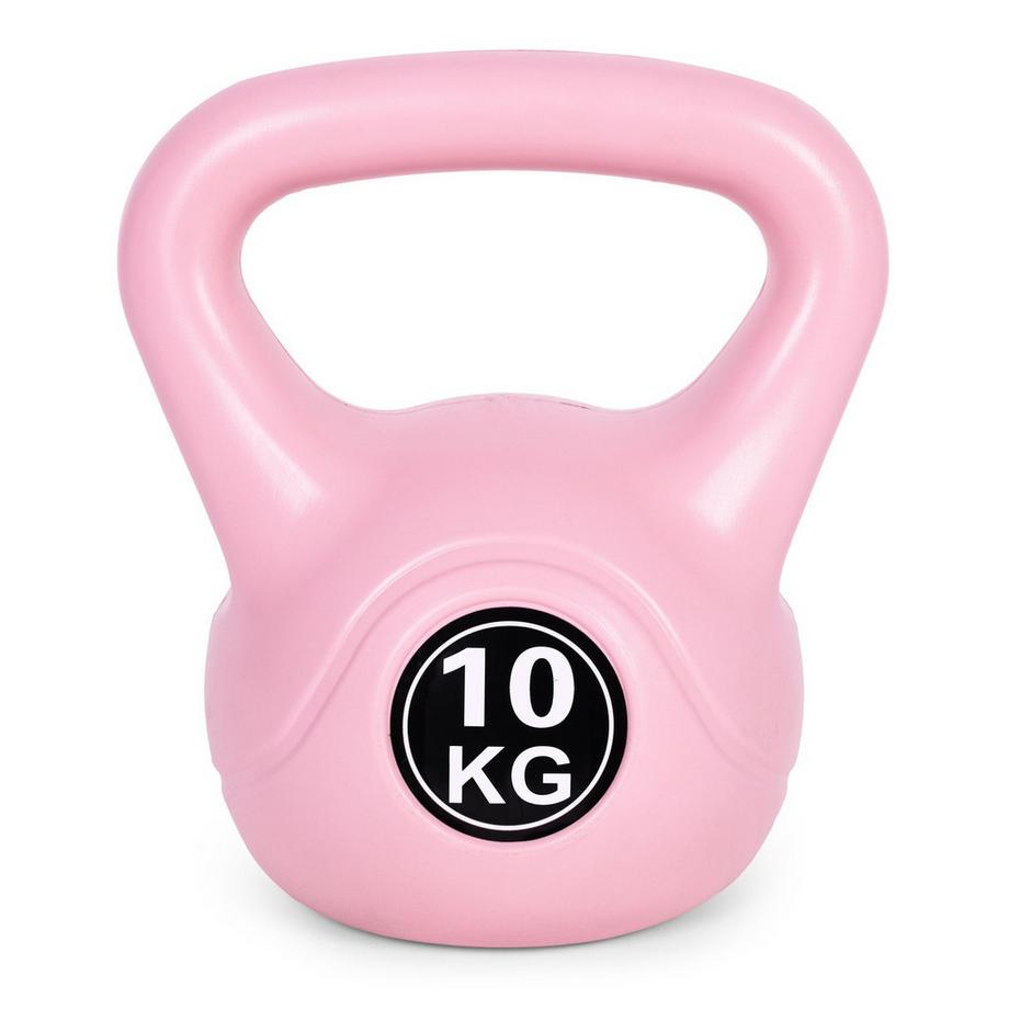 Northix  Kettlebell 10 kg pour l'exercice, haltère, balle de musculation, charge de fitness, rose, ModernHome 