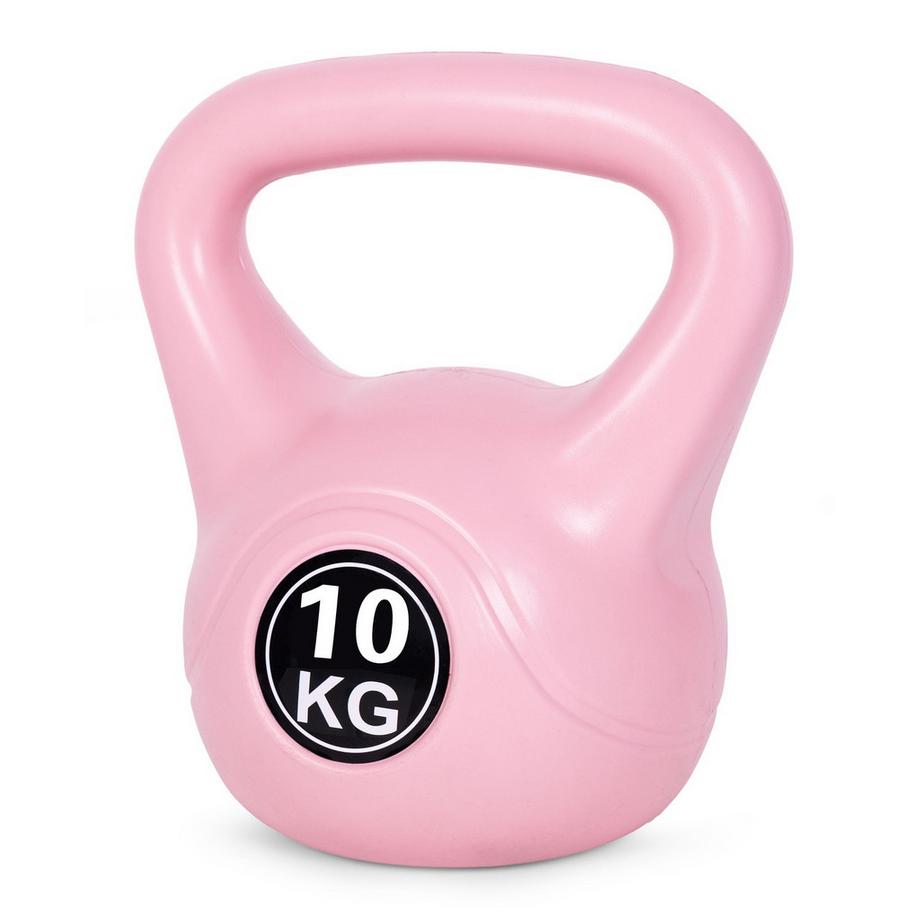 Northix  Kettlebell 10 kg pour l'exercice, haltère, balle de musculation, charge de fitness, rose, ModernHome 