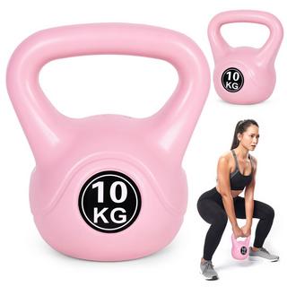 Northix  Kettlebell 10 kg per esercizi, manubri, palla pesi, carico fitness, rosa, ModernHome 