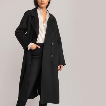 Manteau oversize laine mélangée