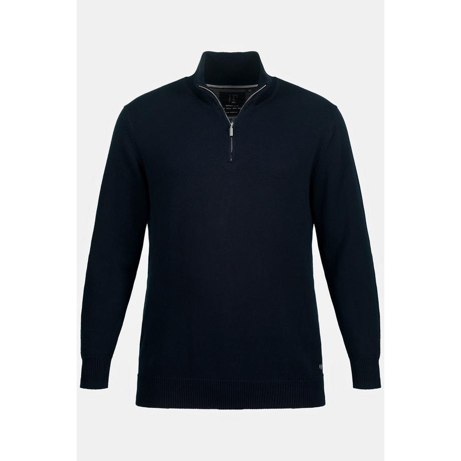 JP1880 Stricktroyer Stehkragen Zipper Langarm  