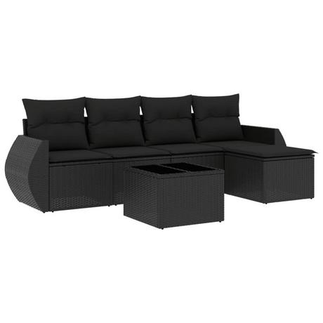 VidaXL set divano da giardino Polirattan  