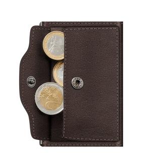 Tru Virtu  Wallet C&S Coin Pocket Nappa marrone, argento 