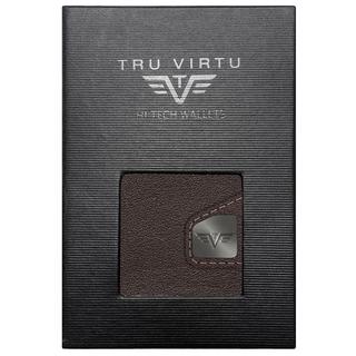 Tru Virtu  Wallet C&S Coin Pocket Nappa marrone, argento 
