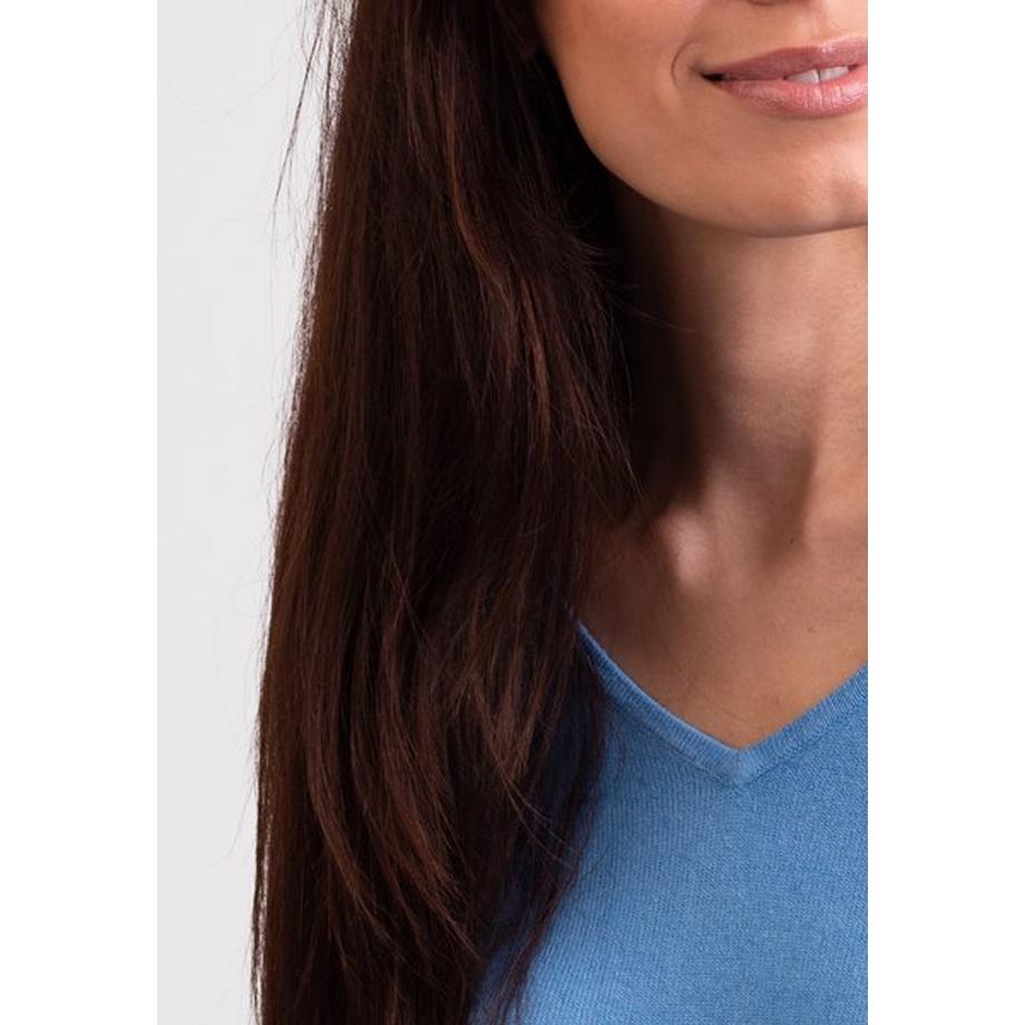 CASH-MERE.CH Soie Cachemire Pull Col V  