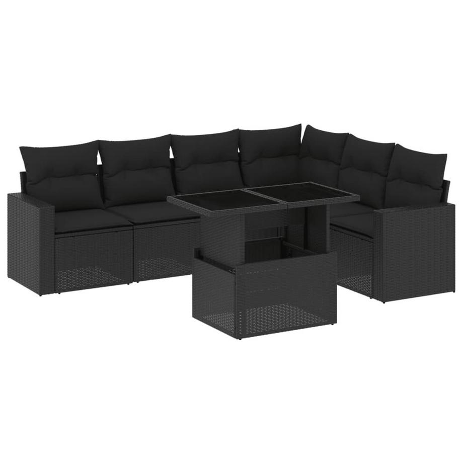 set divano da giardino Polirattan