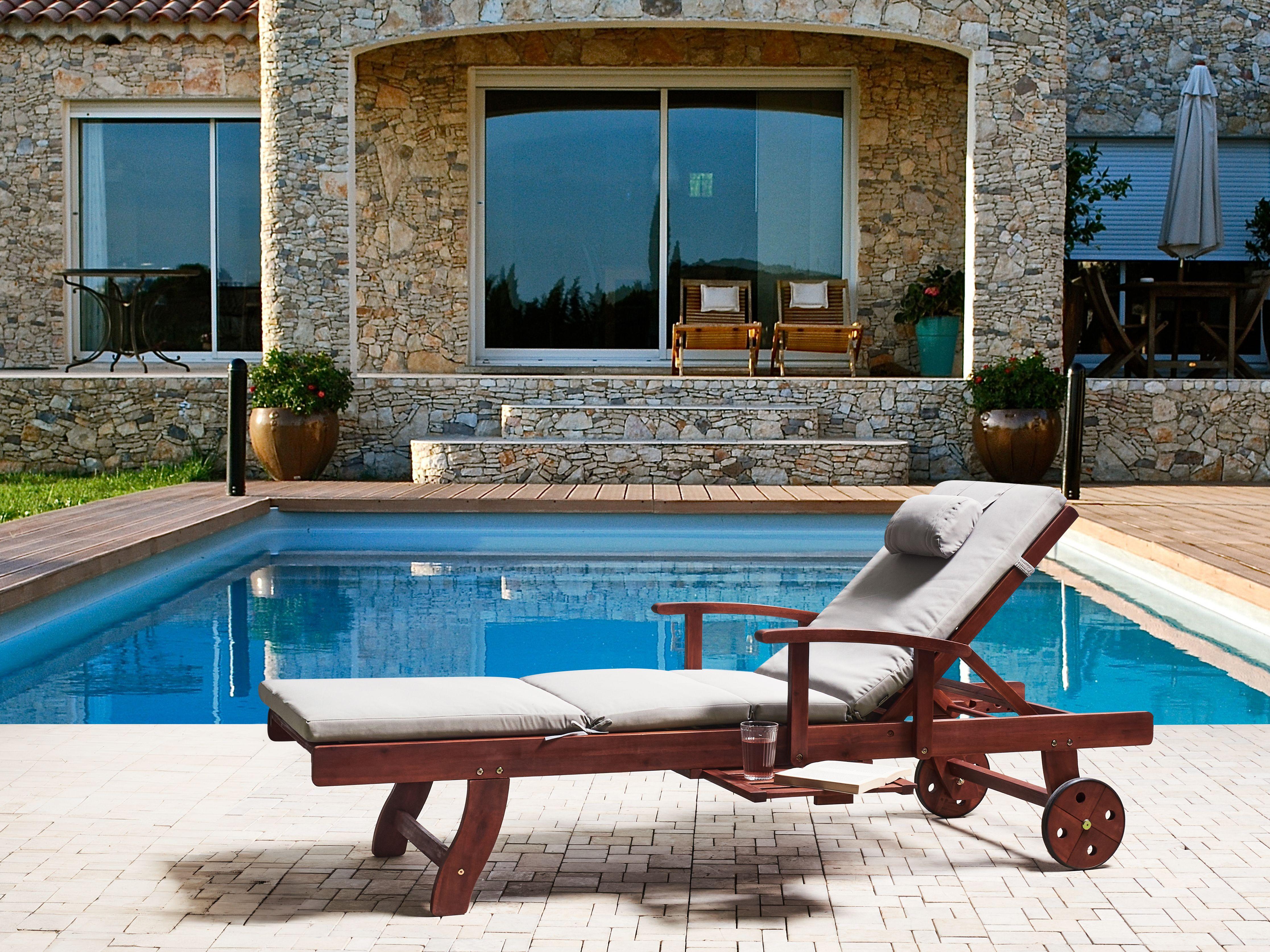 Beliani Coussin de transat extérieur en Polyester Scandinave TOSCANA/JAVA/AMANTEA PREMIUM  