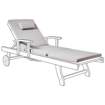 Coussin de transat extérieur en Polyester Scandinave TOSCANA/JAVA/AMANTEA PREMIUM