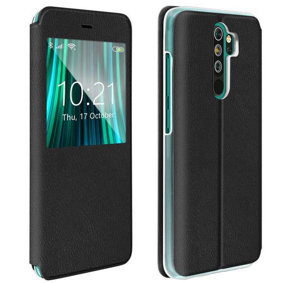 Avizar  Flip View Cover Redmi Note 8 Pro Schwarz 