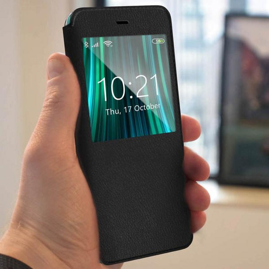 Avizar  Flip View Cover Redmi Note 8 Pro Schwarz 