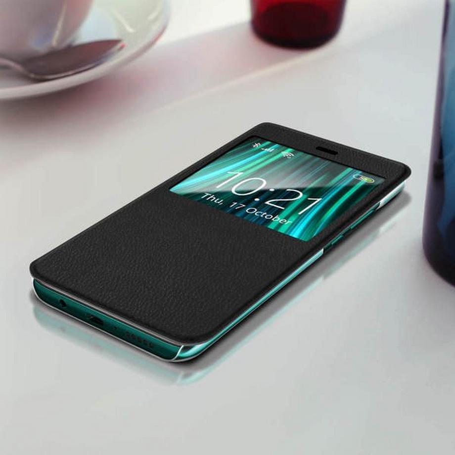 Avizar  Flip View Cover Redmi Note 8 Pro Schwarz 