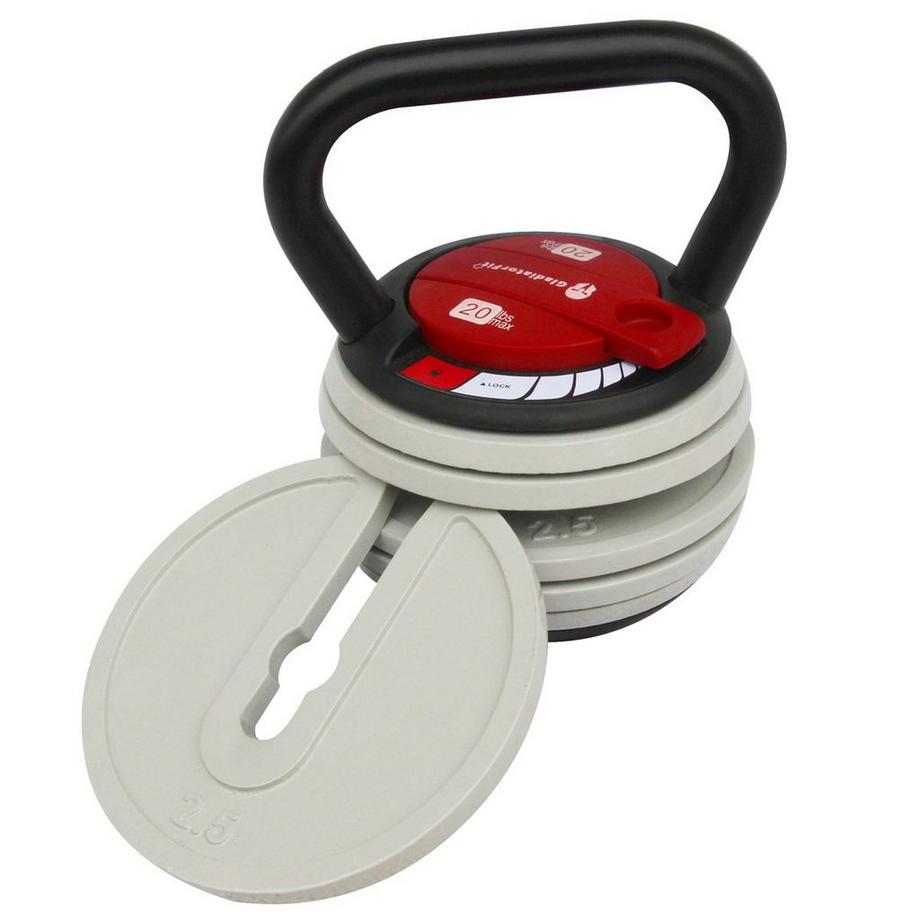 GladiatorFit  Kettlebell in acciaio regolabile a carico variabile GladiatorFit 