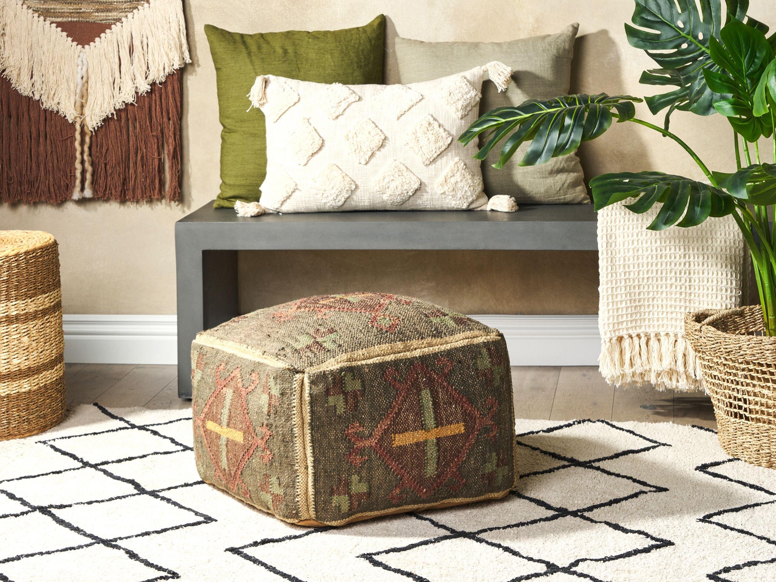 Beliani Pouf en Jute Rétro KATORA  