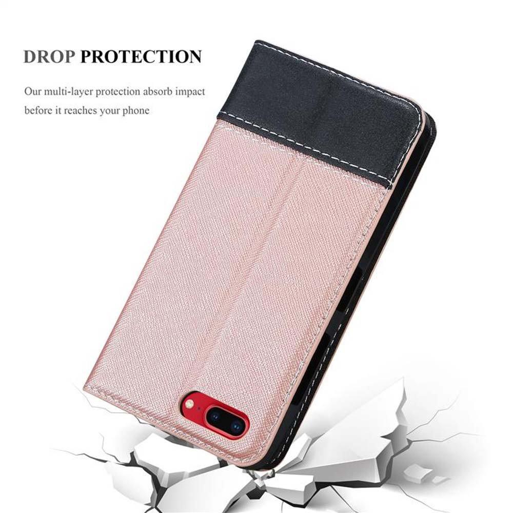 Cadorabo  Housse compatible avec Apple iPhone 7 PLUS / 7S PLUS / 8 PLUS - Coque de protection avec fermeture magnétique, fonction de support et compartiment pour carte 