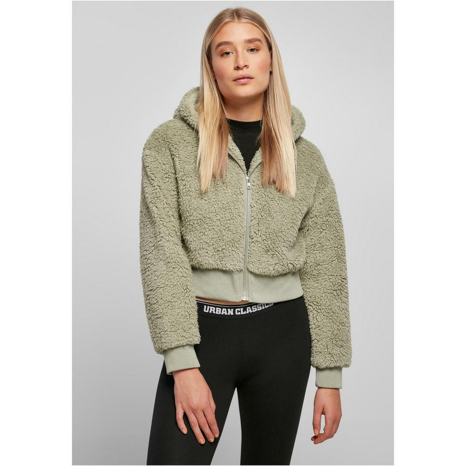 URBAN CLASSICS Giacca Corta in Pile Sherpa Oversize  