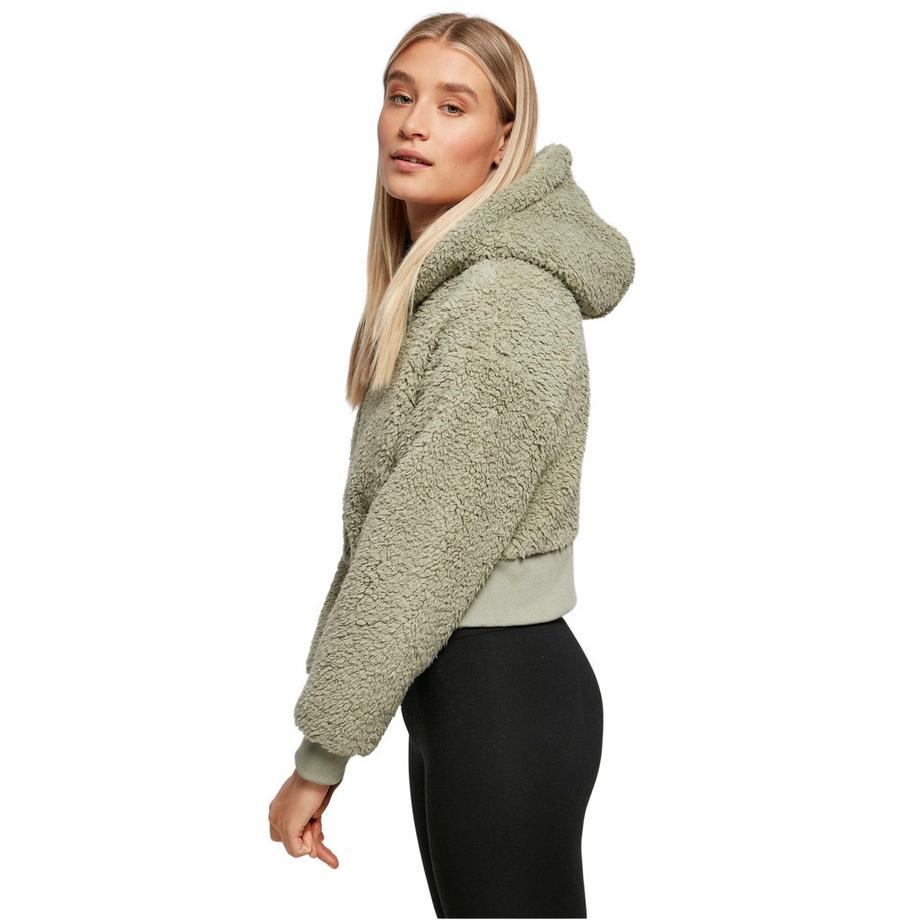 URBAN CLASSICS Giacca Corta in Pile Sherpa Oversize  