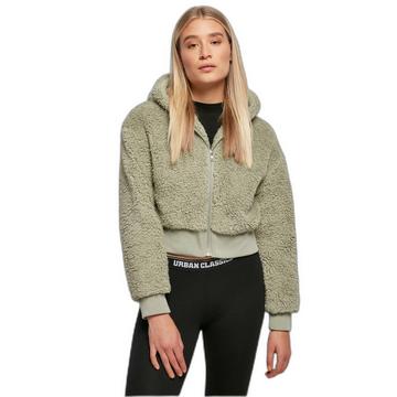 Kurzes Fleece für Frauen  Oversized Sherpa