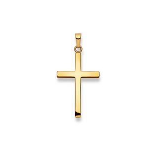 MUAU Schmuck  Pendentif croix en or jaune 750, 36x19mm 