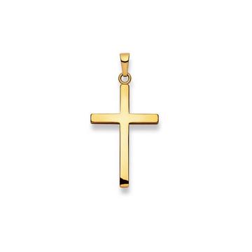 Pendentif croix en or jaune 750, 36x19mm