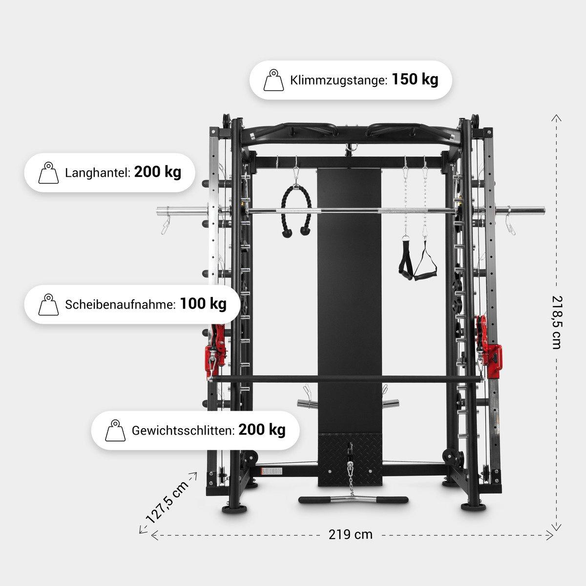 Gorilla Sports  SMITH MACHINE POWER RACK, MULTI STATION, PRESSE | MUSCULATION 