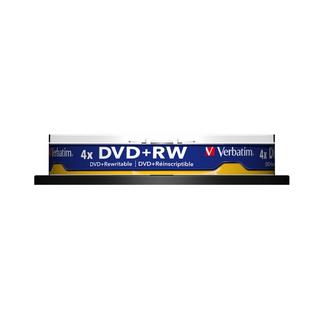 Verbatim  Verbatim DVD+RW Matt Silver 4,7 Go 10 pièce(s) 