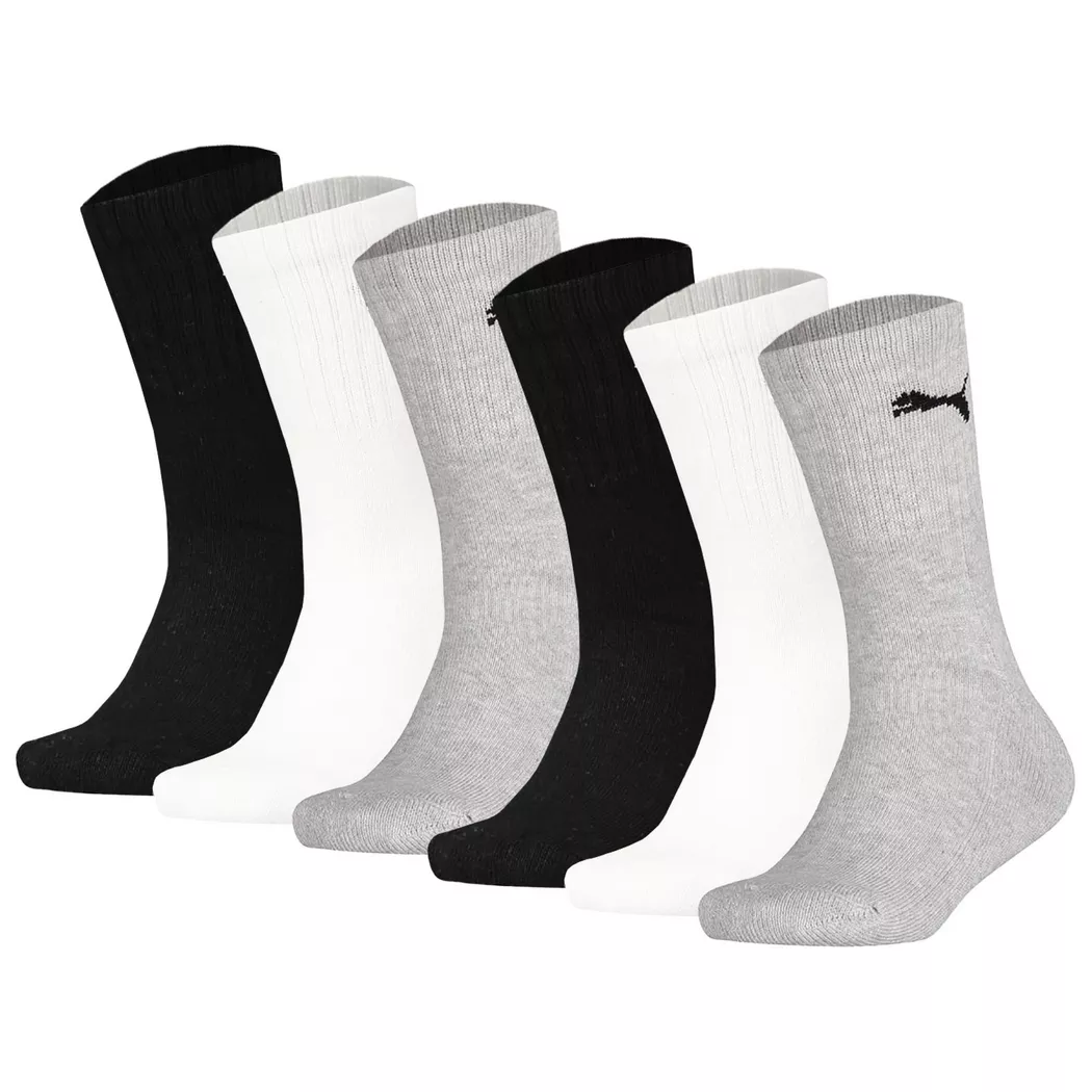 Puma - Calzini Unisex Confezione da 6 Vestibilità confortevole, 27-30, Multicolor