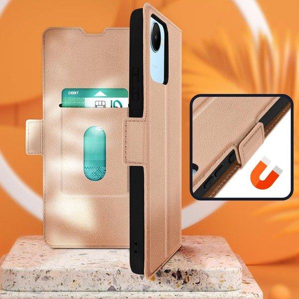 Avizar  Étui Realme C30 Porte-carte Rose Gold 