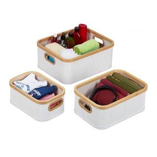 Northix Lot de 3 paniers de rangement en bambou  