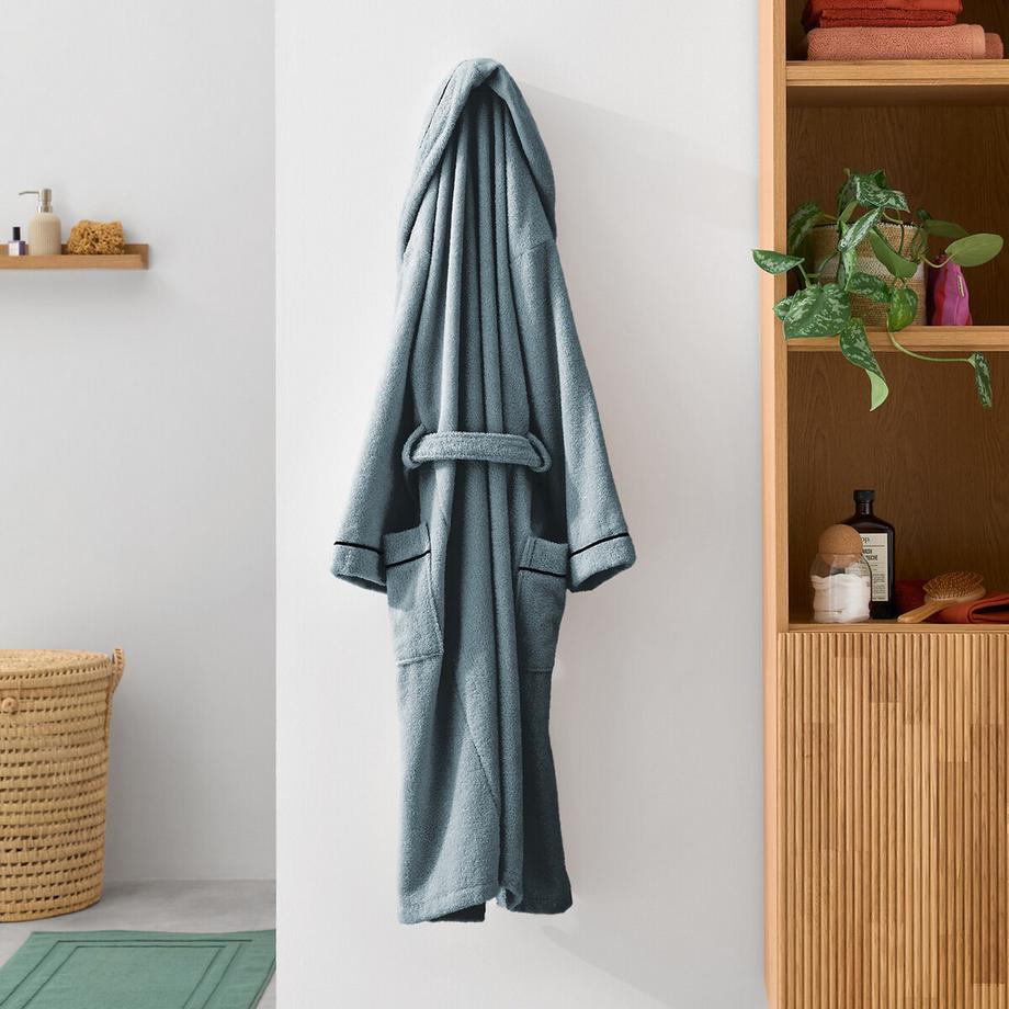 La Redoute Intérieurs Bademantel für Erwachsene mit Schalkragen gekämmte Baumwolle 400 g/m2  