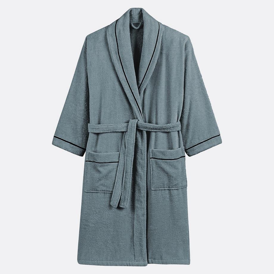 La Redoute Intérieurs Bademantel für Erwachsene mit Schalkragen gekämmte Baumwolle 400 g/m2  