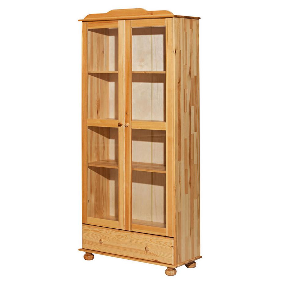 Vitrine Visaro Kiefer natur 85x189