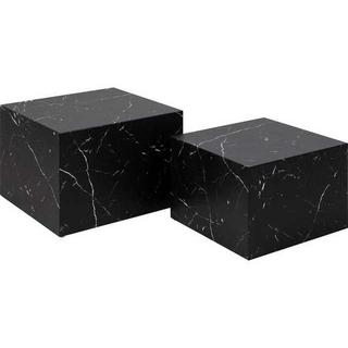 mutoni Set de table basse Roupy noir (2 pièces)  