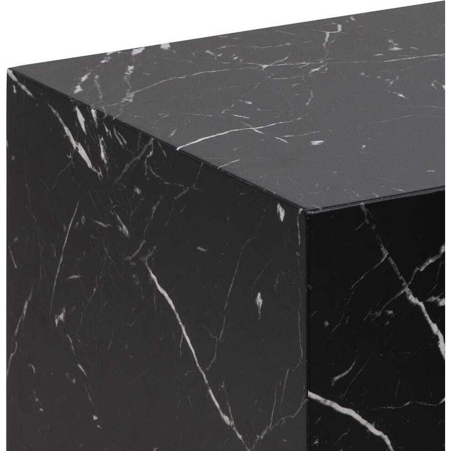 mutoni Ensemble de tables basses Roupy noir (2 pièces)  