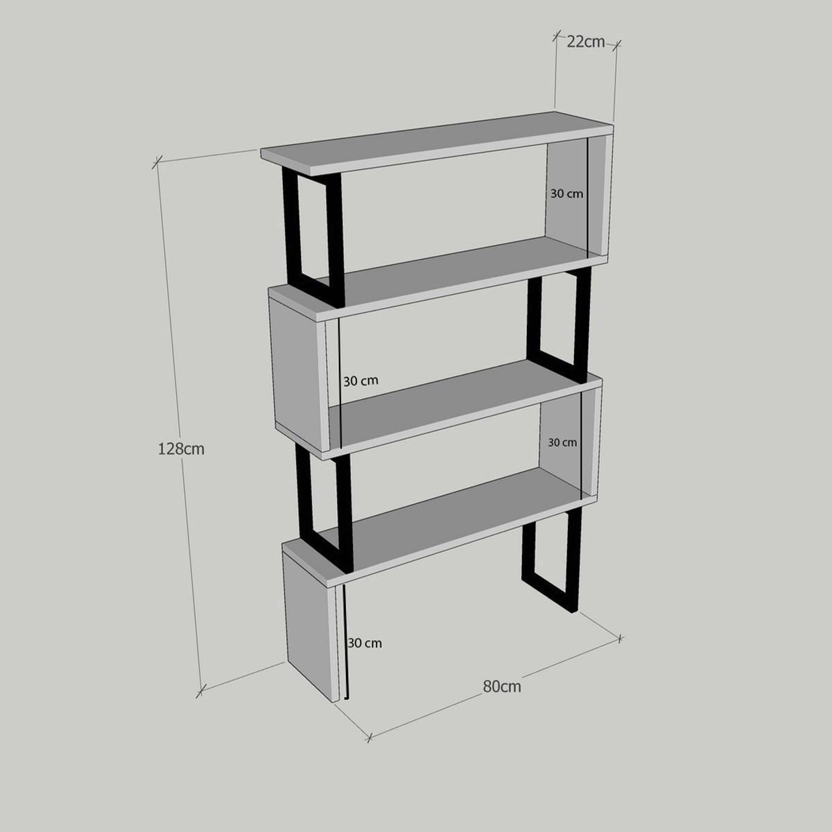 Calicosy Regal 4 Regale Dekor Nussbaum L80 cm - Ceylan  