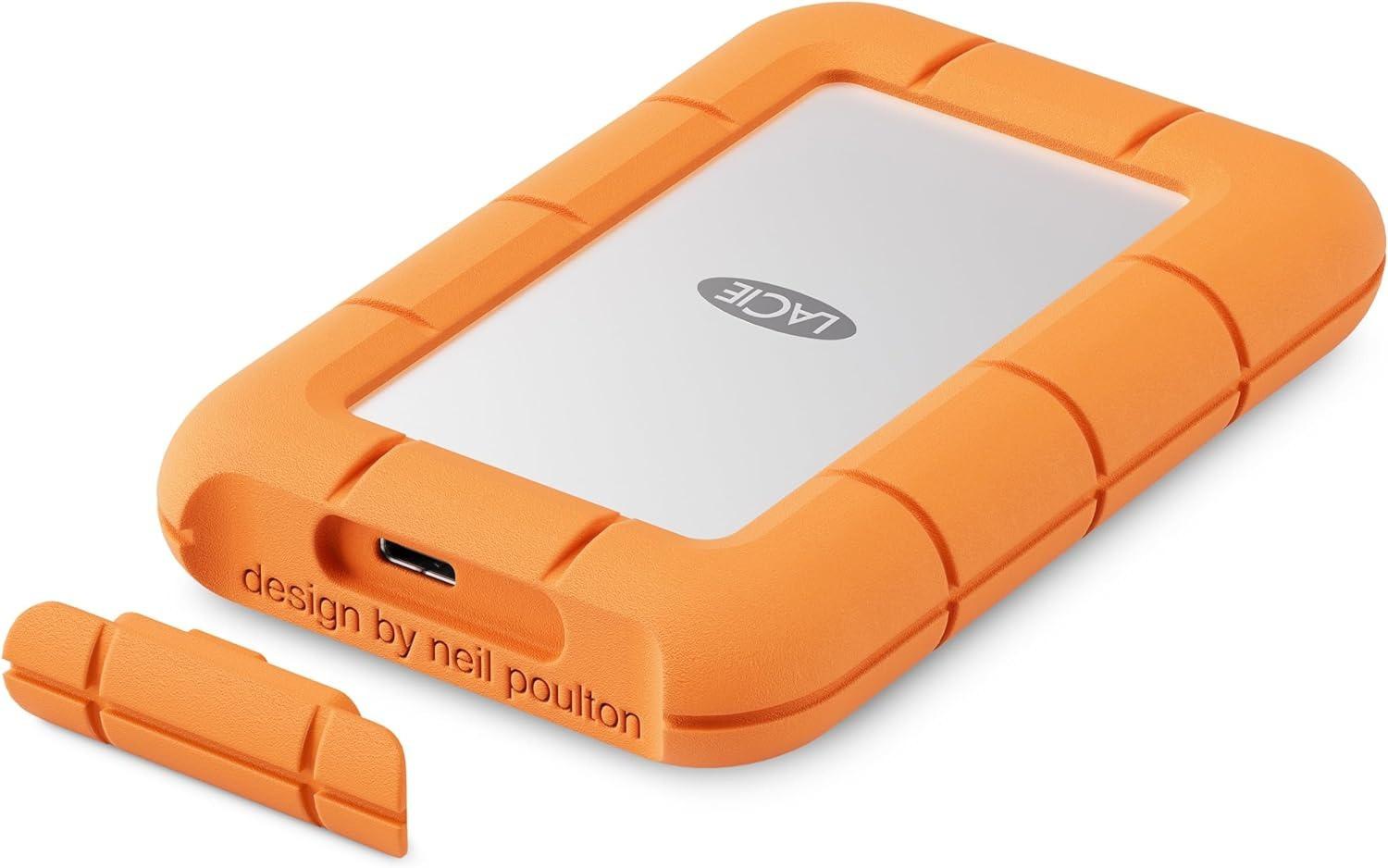 LACIE  STMF4000400 Externes Solid State Drive 4 TB Grau, Orange 