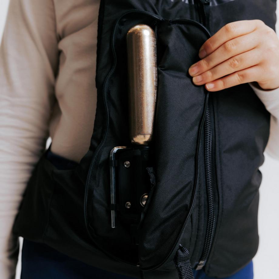 CAPERLAN  Airbag-Schutzweste Kinder Rumpfprotektion Polyester 