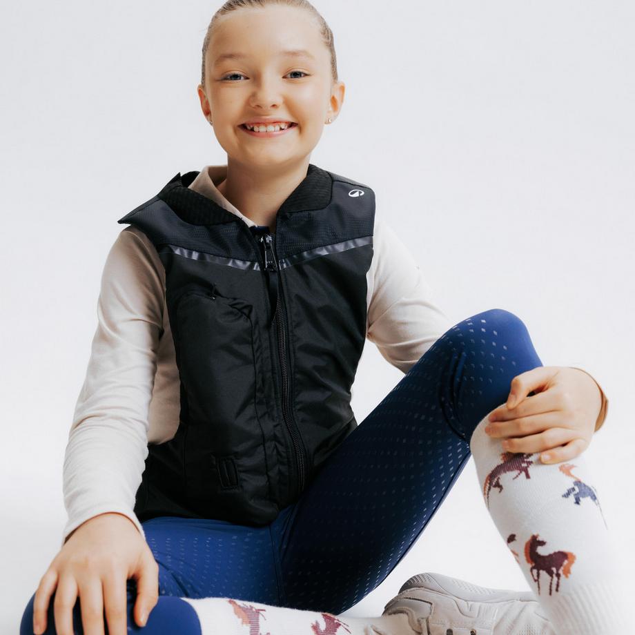 FOUGANZA  Gilet de protection Airbag équitation Junior Noir 