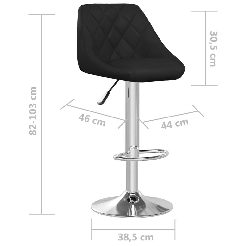 VidaXL Tabouret de bar cuir artificiel  