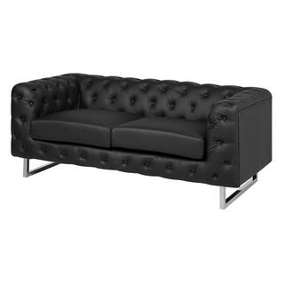 Beliani 2 Sitzer Sofa aus Kunstleder Glamourös VISSLAND  