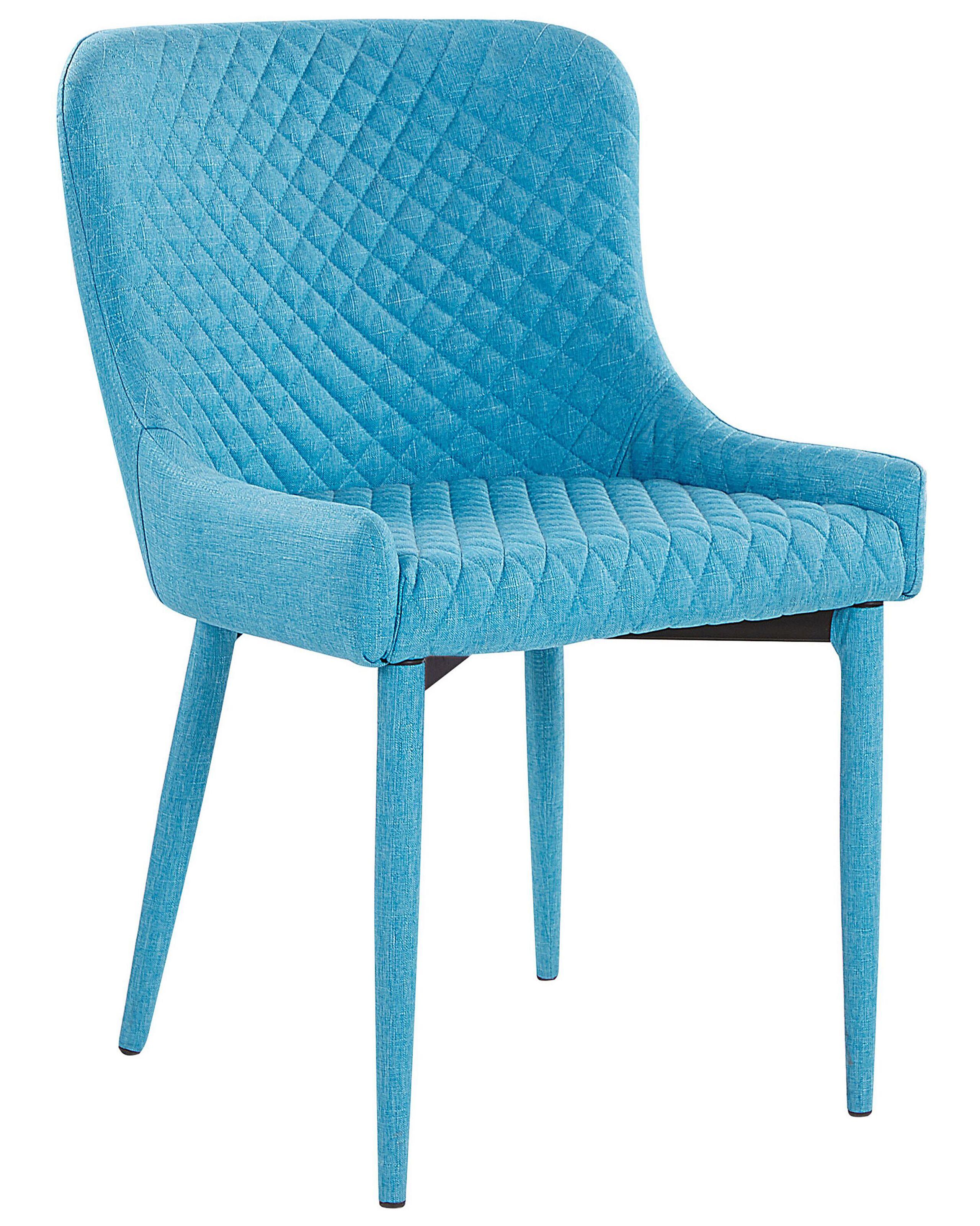 Beliani Lot de 2 chaises en Polyester Glamour SOLANO  