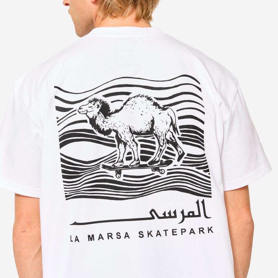 OXELO  T-shirt maniche corte uomo taglio ampio cotone 