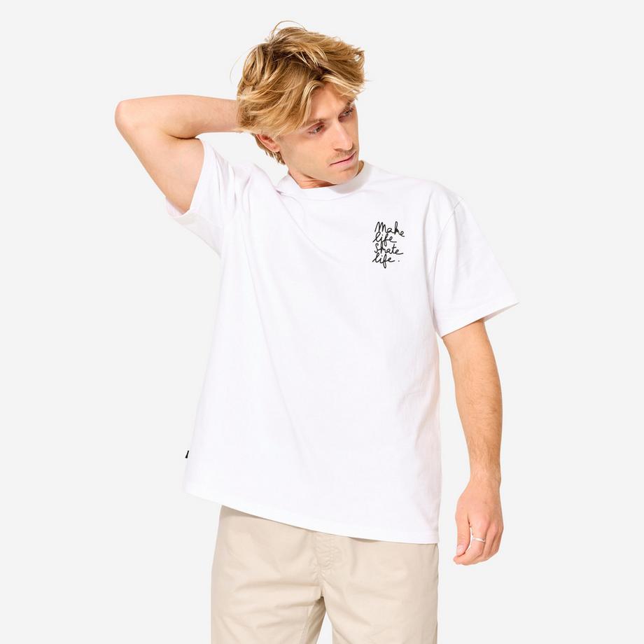 OXELO  T-shirt maniche corte uomo taglio ampio cotone 