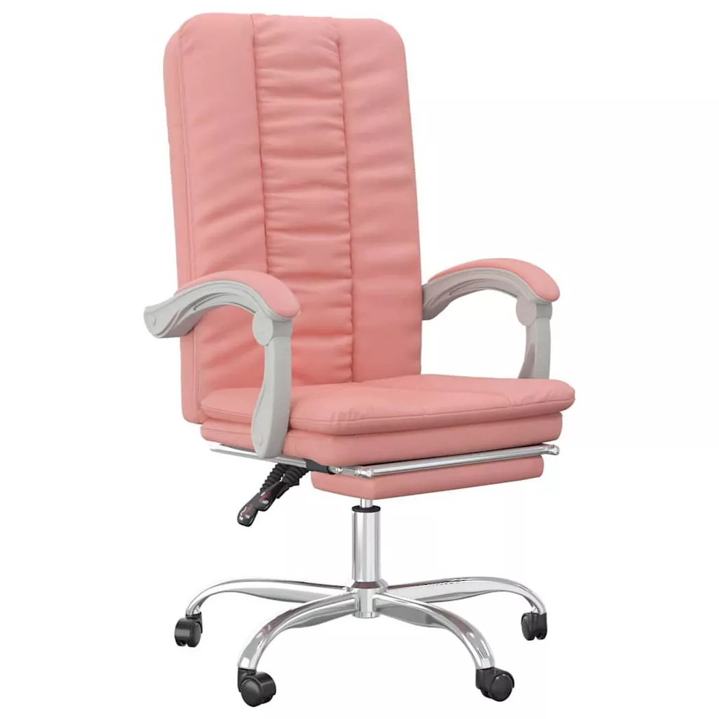 Fauteuil inclinable de bureau Rose Similicuir